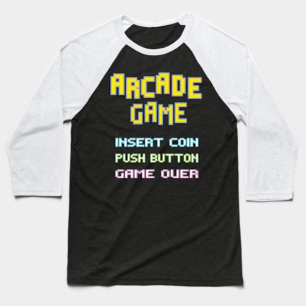 Arcade game Retro Gaming Baseball T-Shirt by DonVector